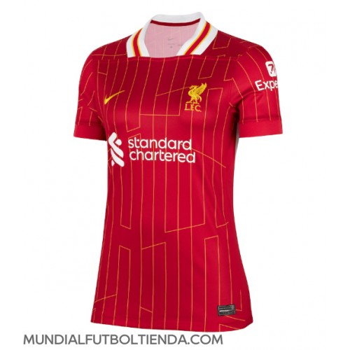 Camiseta Liverpool Primera Equipación Replica 2024-25 para mujer mangas cortas